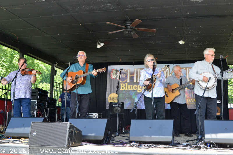 Lorraine Jordan & Carolin Road at the 2026 Cherokee Bluegrass Festival - photo © Bill Warren