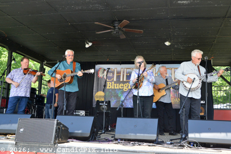 Lorraine Jordan & Carolin Road at the 2026 Cherokee Bluegrass Festival - photo © Bill Warren