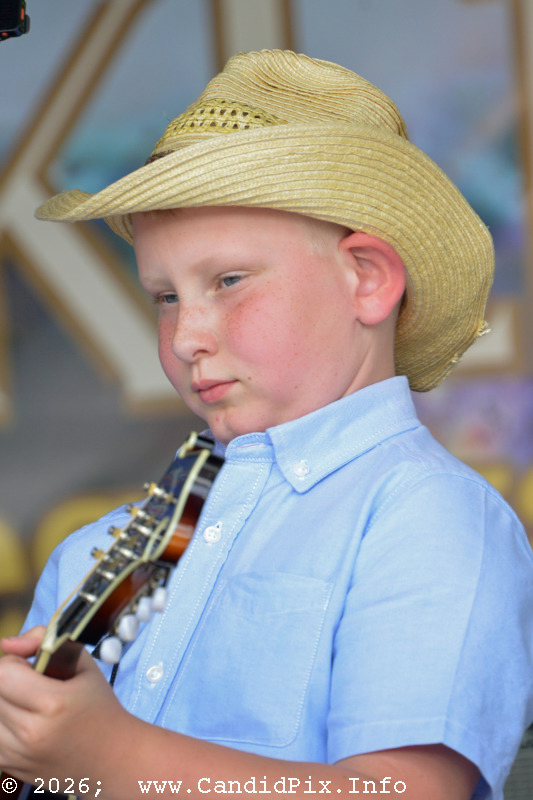 Ren Fulcher at the 2026 Cherokee Bluegrass Festival - photo © Bill Warren
