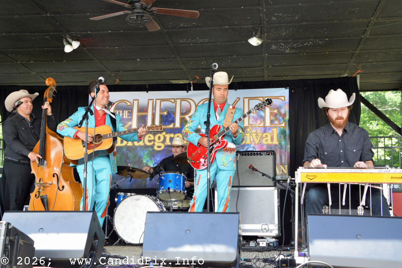 The Malpass Brothers at the 2026 Cherokee Bluegrass Festival - photo © Bill Warren