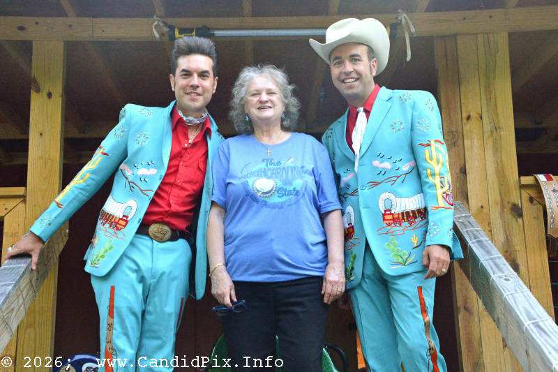 The Malpass Brothers with Lorraine Jordan at the 2026 Cherokee Bluegrass Festival - photo © Bill Warren