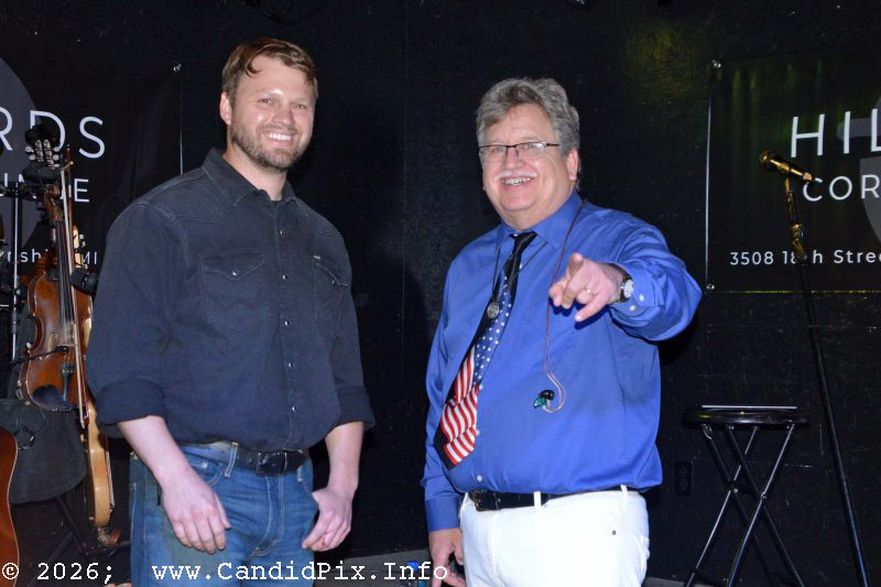 Kevin Stein and Kevin Williamson with Williamson Branch at Hilliards Corner Lounge - photo © Bill Warren
