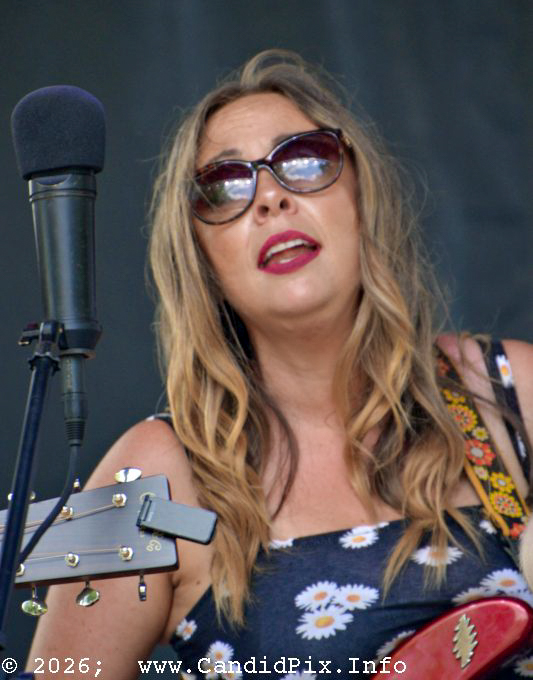 Crystal Hoffman with TBA at the 2026 Charlotte Bluegrass Festival - photo © Bill Warren