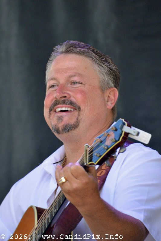 Jeremie Cole with Harbourtown at the 2026 Charlotte Bluegrass Festival - photo © Bill Warren