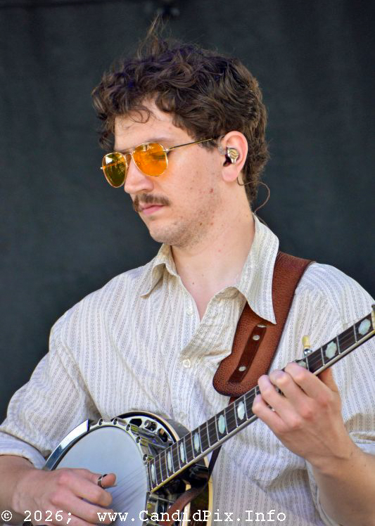 Max Allard with Full Cord at the 2026 Charlotte Bluegrass Festival - photo © Bill Warren