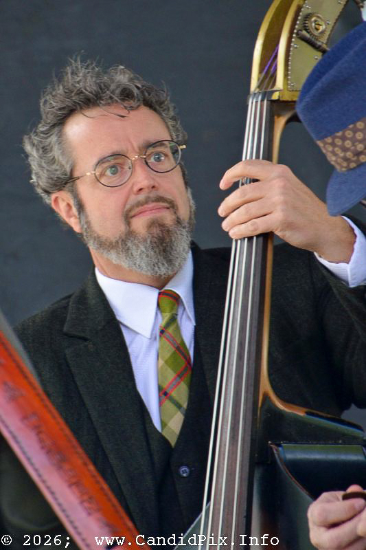 Graham Bell with the David Mayfield Parade at the 2026 Charlotte Bluegrass Festival - photo © Bill Warren