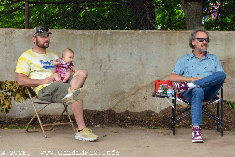 Cornhole with the Dan Tyminski Band at the 2026 Charlotte Bluegrass Festival - photo © Bill Warren
