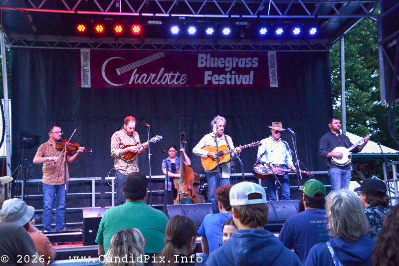 Dan Tyminski Band at the 2026 Charlotte Bluegrass Festival - photo © Bill Warren
