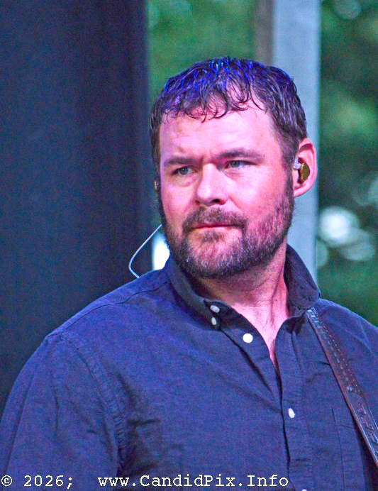 Jason Davis with the Dan Tyminski Band at the 2026 Charlotte Bluegrass Festival - photo © Bill Warren