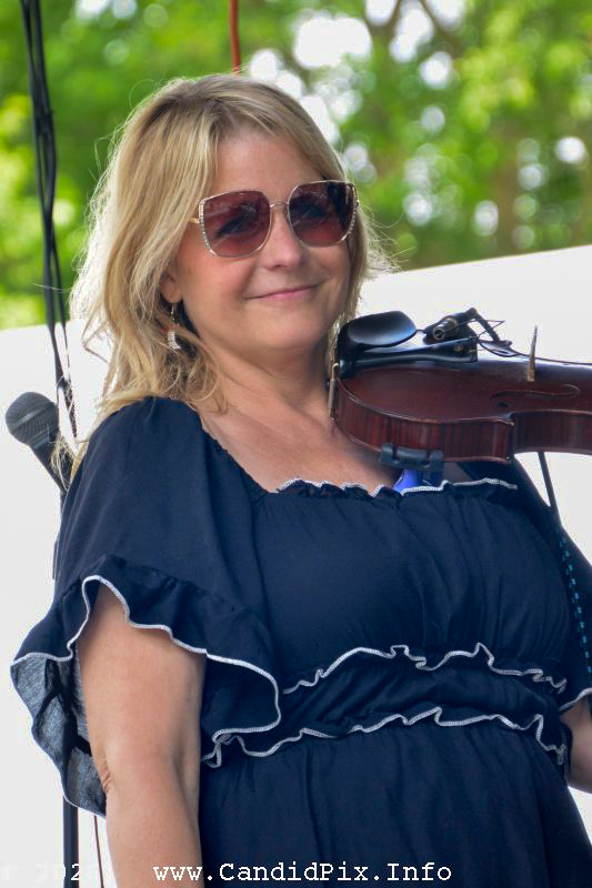 Susan with TBA at the 2026 Charlotte Bluegrass Festival - photo © Bill Warren