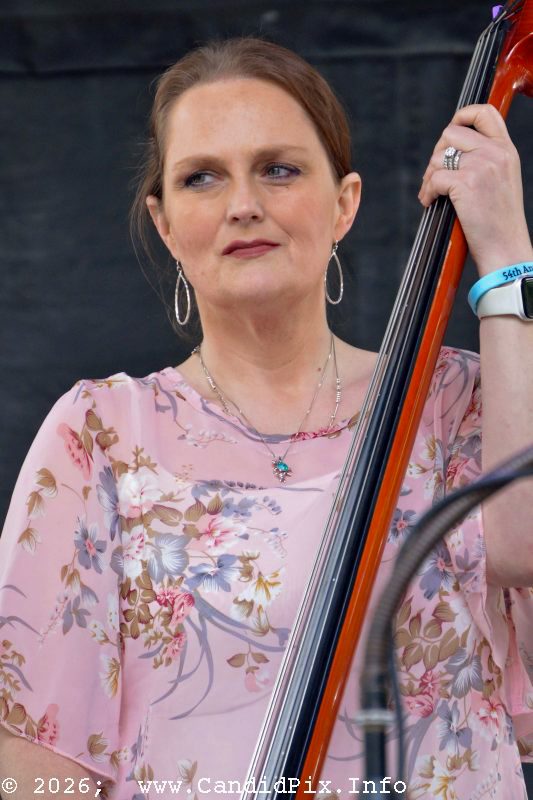 Jennifer Strickland Zapolnik with TBA at the 2026 Charlotte Bluegrass Festival - photo © Bill Warren