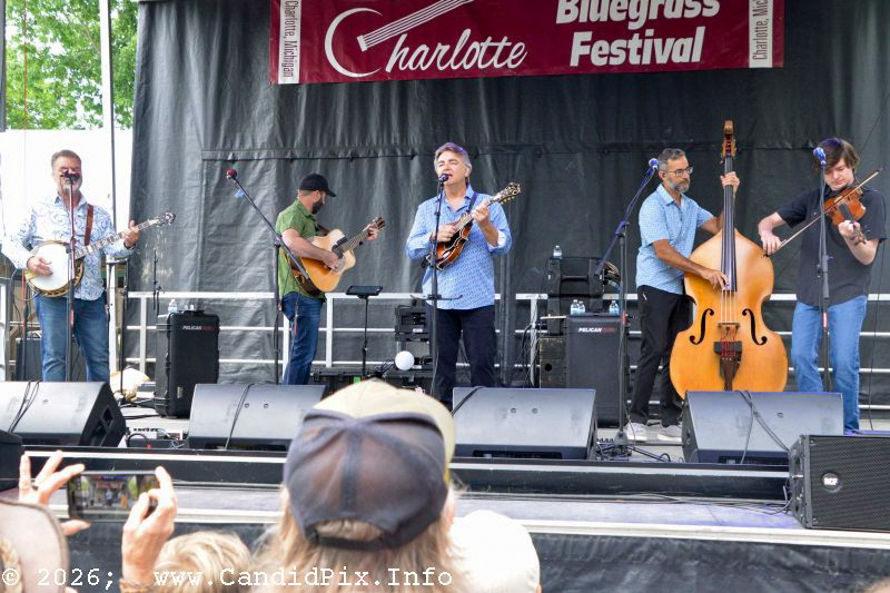 The Travelin' McCourys at the 2026 Charlotte Bluegrass Festival - photo © Bill Warren