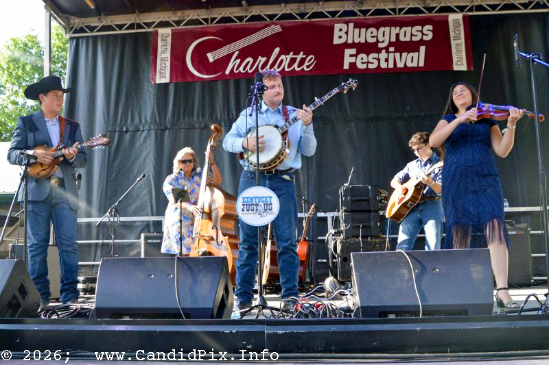 Kentucky Just Us at the 2026 Charlotte Bluegrass Festival - photo © Bill Warren