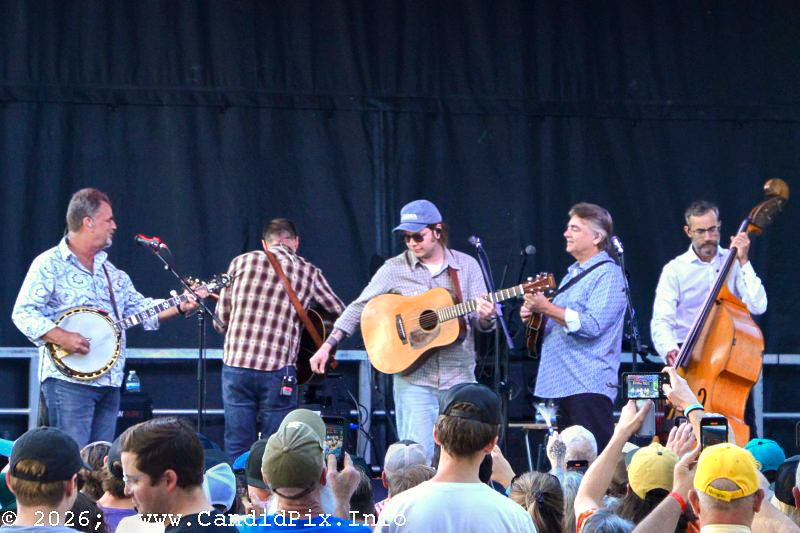Billy Strings with The Travelin' McCourys at the 2026 Charlotte Bluegrass Festival - photo © Bill Warren