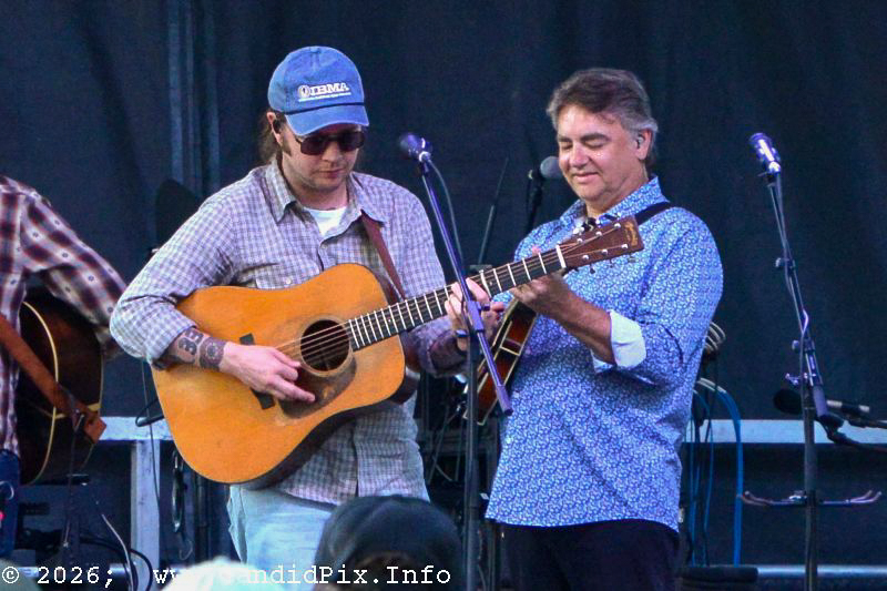 Billy Strings with The Travelin' McCourys at the 2026 Charlotte Bluegrass Festival - photo © Bill Warren