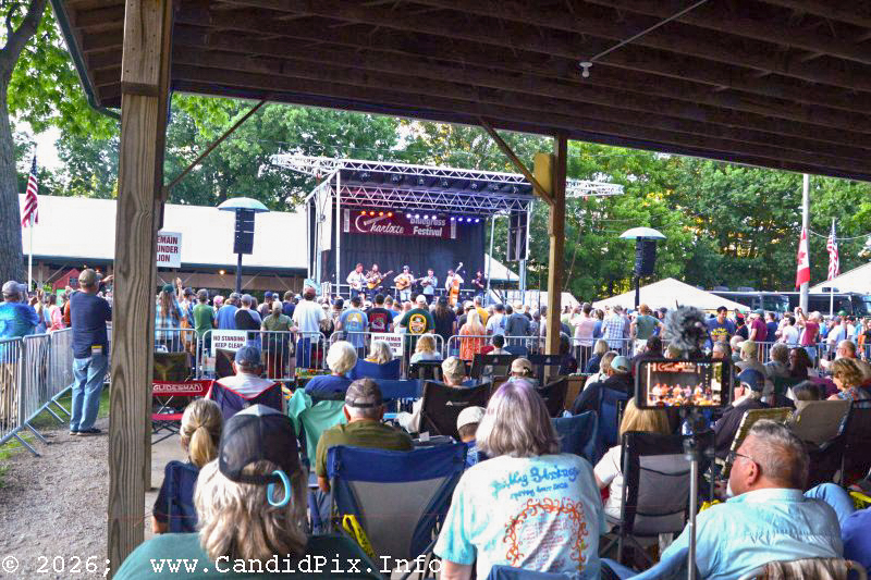 Billy Strings with The Travelin' McCourys at the 2026 Charlotte Bluegrass Festival - photo © Bill Warren
