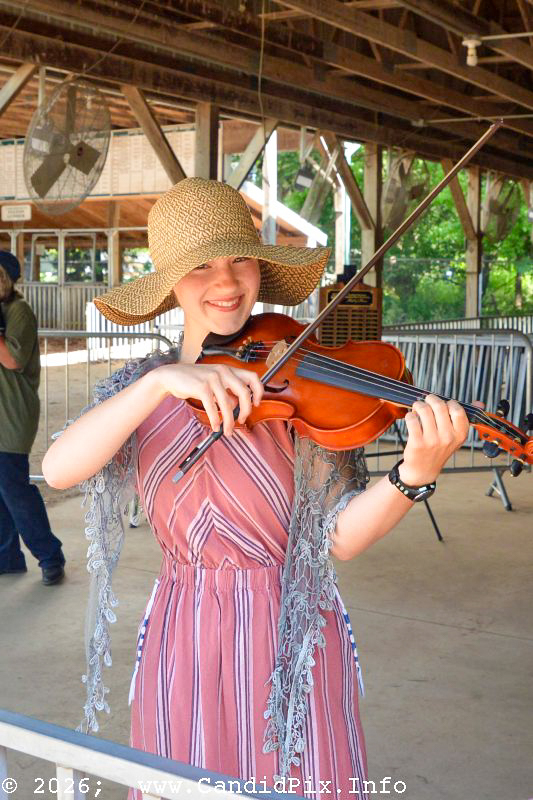 Instrument Petting Zoo for kids at the 2026 Charlotte Bluegrass Festival - photo © Bill Warren