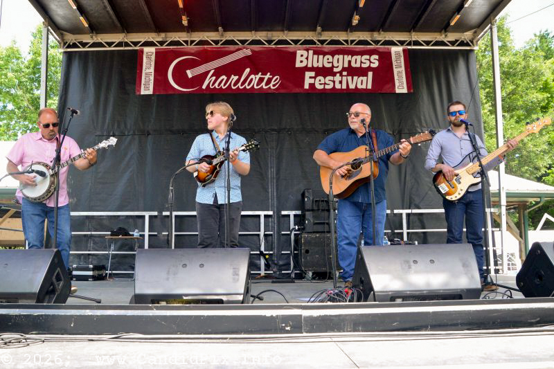 Gavin Conley and the Michigan Bluegrass Band at the 2026 Charlotte Bluegrass Festival - photo © Bill Warren