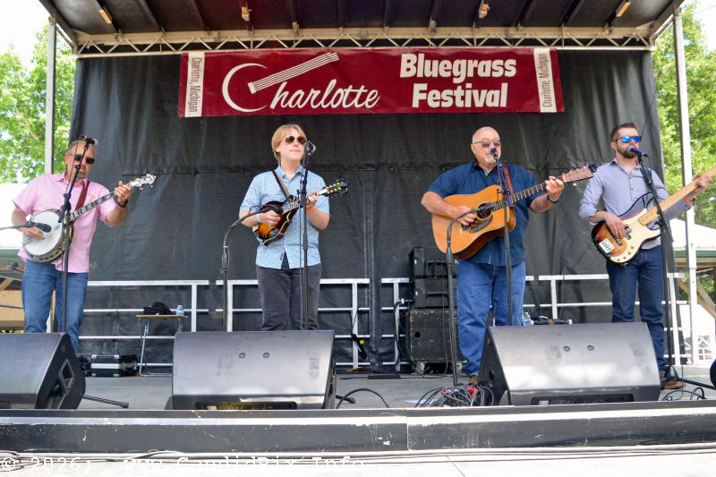 Gavin Conley and the Michigan Bluegrass Band at the 2026 Charlotte Bluegrass Festival - photo © Bill Warren