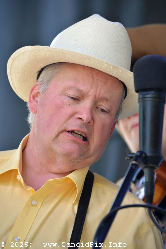 Kevin Prater at the 2026 Charlotte Bluegrass Festival - photo © Bill Warren