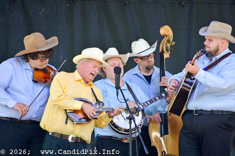 Dalton Smith with The Kevin Prater Band at the 2026 Charlotte Bluegrass Festival - photo © Bill Warren