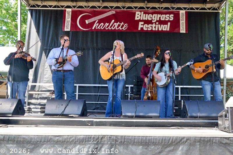 Amanda Cook Band at the 2026 Charlotte Bluegrass Festival - photo © Bill Warren