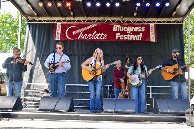 Amanda Cook Band at the 2026 Charlotte Bluegrass Festival - photo © Bill Warren