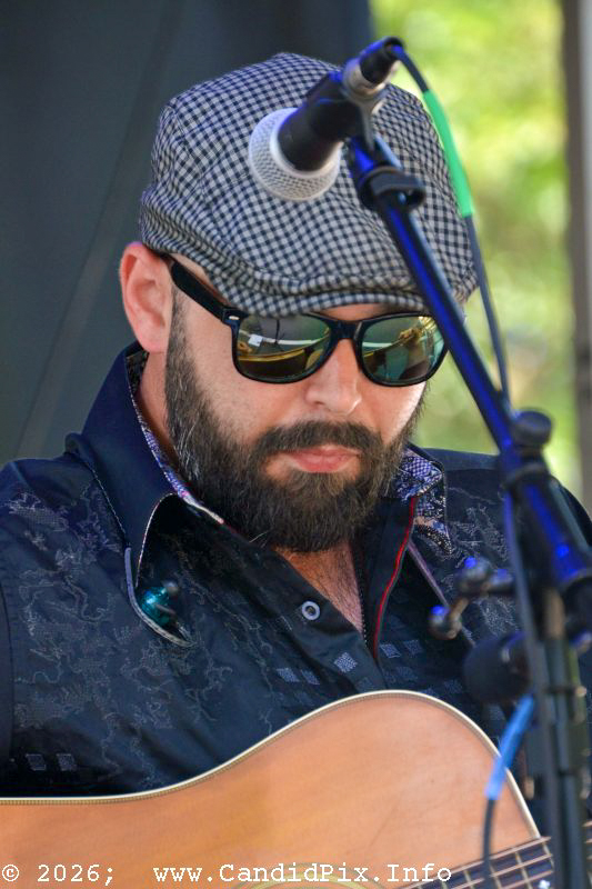 Chevy Watson with the Amanda Cook Band at the 2026 Charlotte Bluegrass Festival - photo © Bill Warren