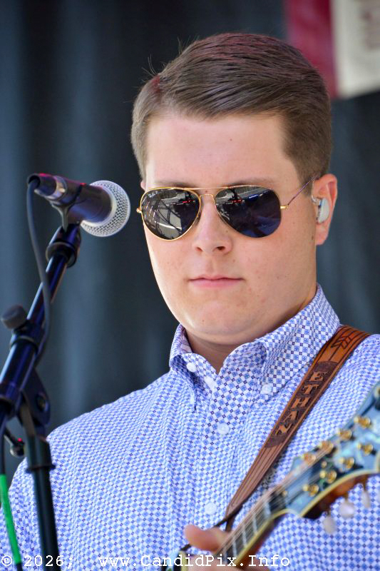 Ethan Church with the Amanda Cook Band at the 2026 Charlotte Bluegrass Festival - photo © Bill Warren