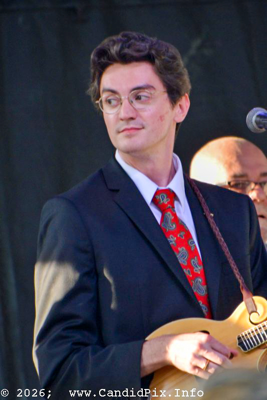 Evan Wilson with Larry Sparks & The Lonesome Ramblers at the 2026 Charlotte Bluegrass Festival - photo © Bill Warren