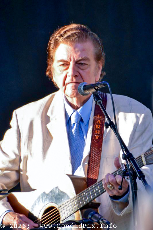 Larry Sparks at the 2026 Charlotte Bluegrass Festival - photo © Bill Warren