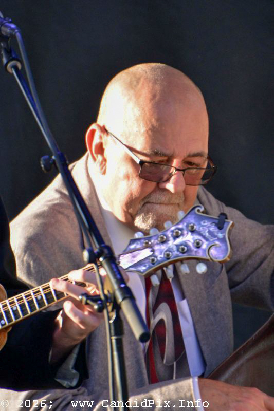 Dee Sparks with Larry Sparks & The Lonesome Ramblers at the 2026 Charlotte Bluegrass Festival - photo © Bill Warren