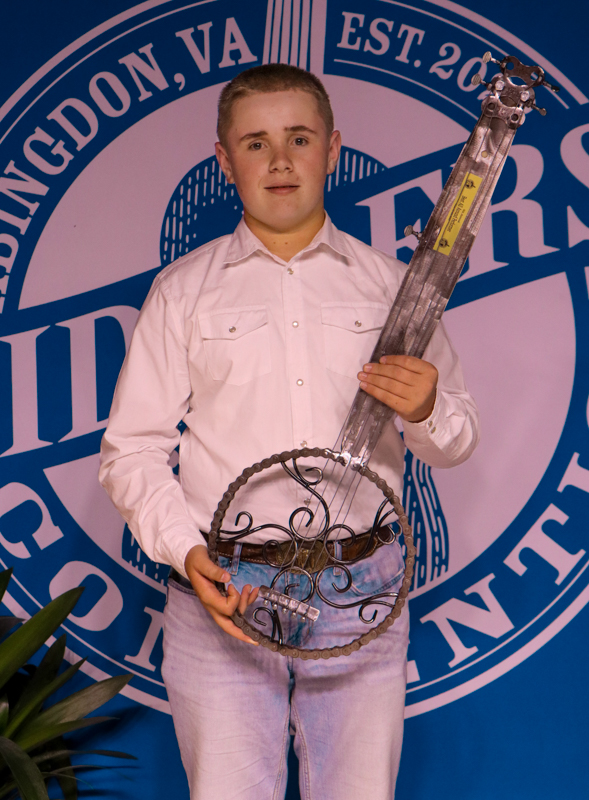 Elliot King, Best All-around Performer, at the 2026 Abingdon Fiddlers' Convention - photo © G. Nicholas Hancock