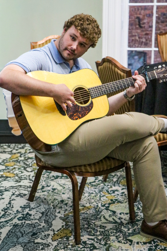 Ethan Ratliff at the Thursday evening jam at the Martha Washington Inn & Spa at the 2026 Abingdon Fiddlers' Convention - photo © G. Nicholas Hancock