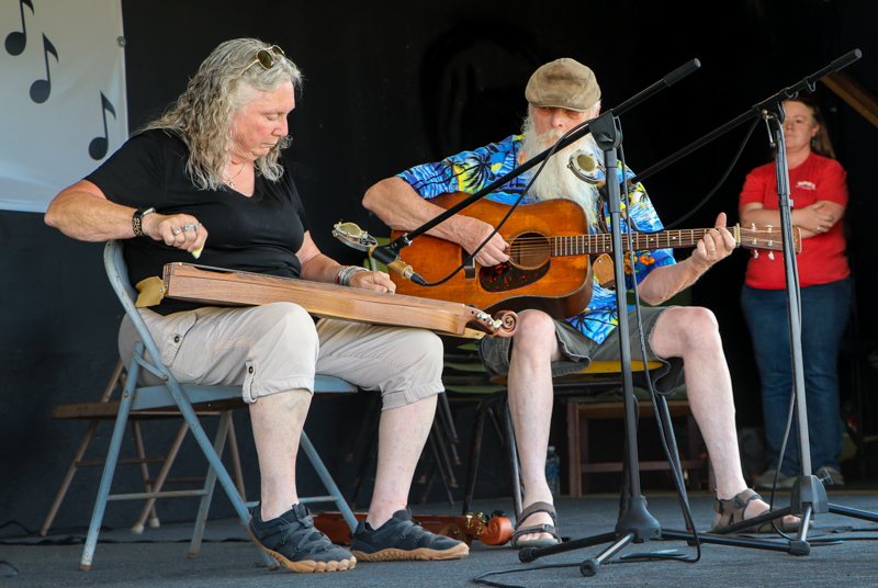 Eva and Danny Casstevens at the 2026 Mount Airy Fiddlers' Convention - photo © G. Nicholas Hancock