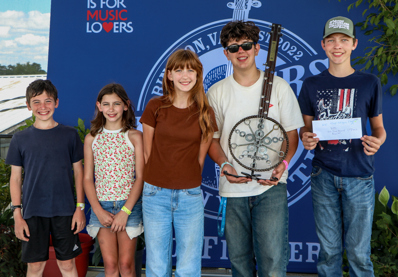 Floyd Hooligans, 1st  Place Youth Old-time Band, at the 2026 Abingdon Fiddlers' Convention - photo © G. Nicholas Hancock