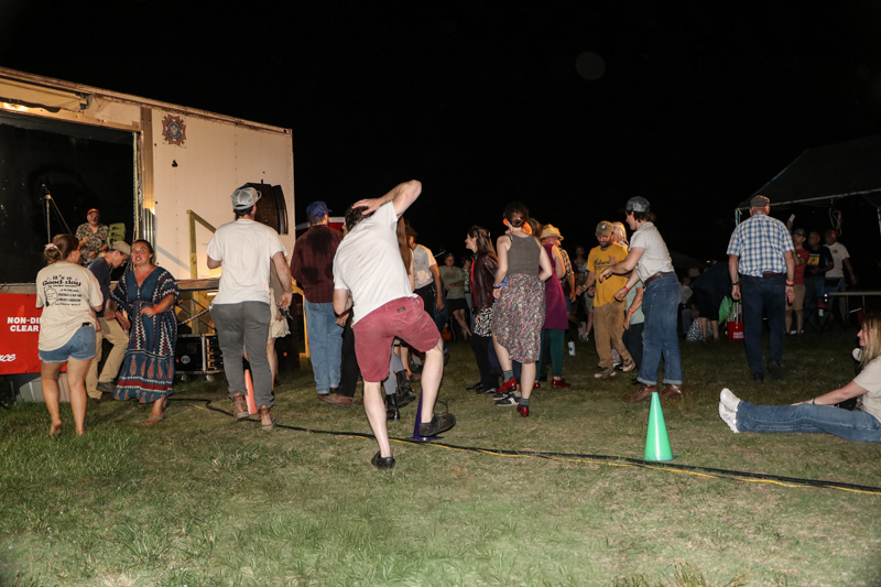 Free-for-all dancing at the 2026 Mount Airy Fiddlers' Convention - photo © G. Nicholas Hancock