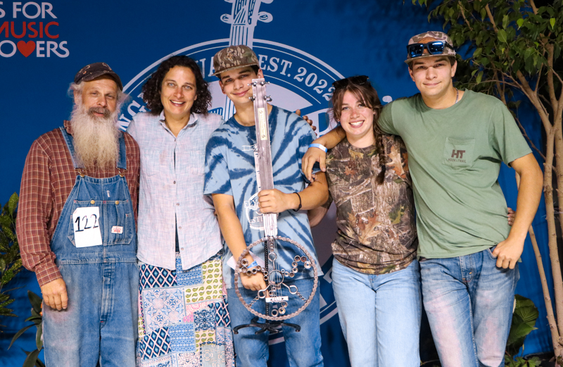 Gladson Family, 1st Place Adult Old-time Band, at the 2026 Abingdon Fiddlers' Convention - photo © G. Nicholas Hancock