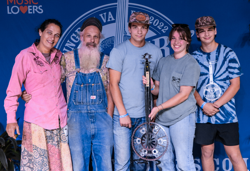 Gladson Family, 1st Place Bluegrass Gospel Band, at the 2026 Abingdon Fiddlers' Convention - photo © G. Nicholas Hancock