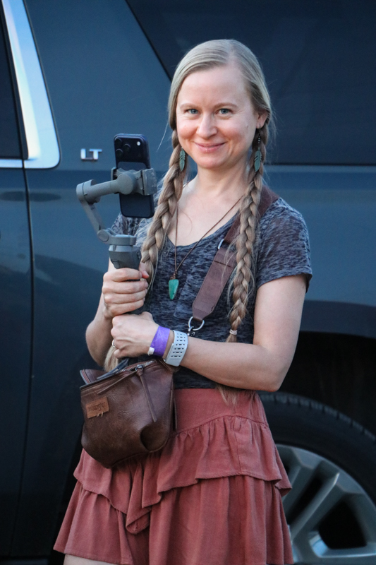 Hillary Klug at the 2026 Mount Airy Fiddlers' Convention - photo © G. Nicholas Hancock