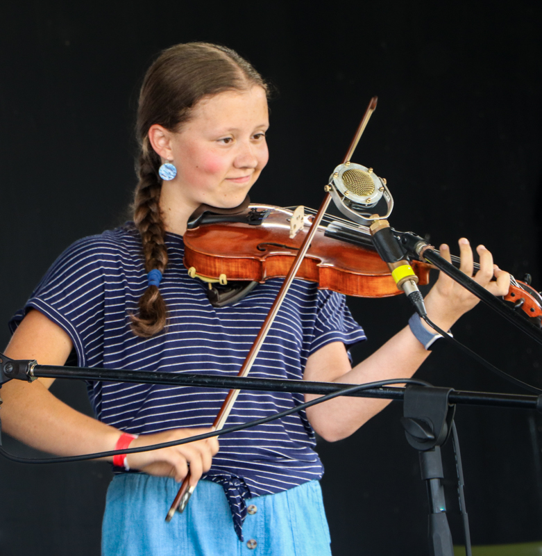 Hollace Oakes at the 2026 Mount Airy Fiddlers' Convention - photo © G. Nicholas Hancock