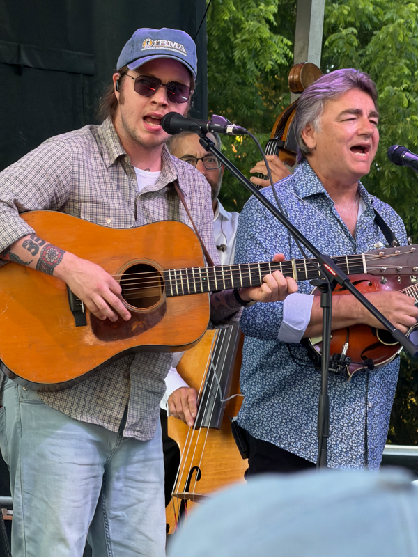 Billy Strings with The Travelin' McCourys at the 2026 Charlotte Bluegrass Festival - photo © Elizabeth Loring
