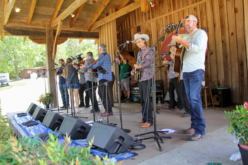 Fiddlers roll call with Country Grass at the 2026 Willow Oak Bluegrass Festival - photo © Laura Ridge