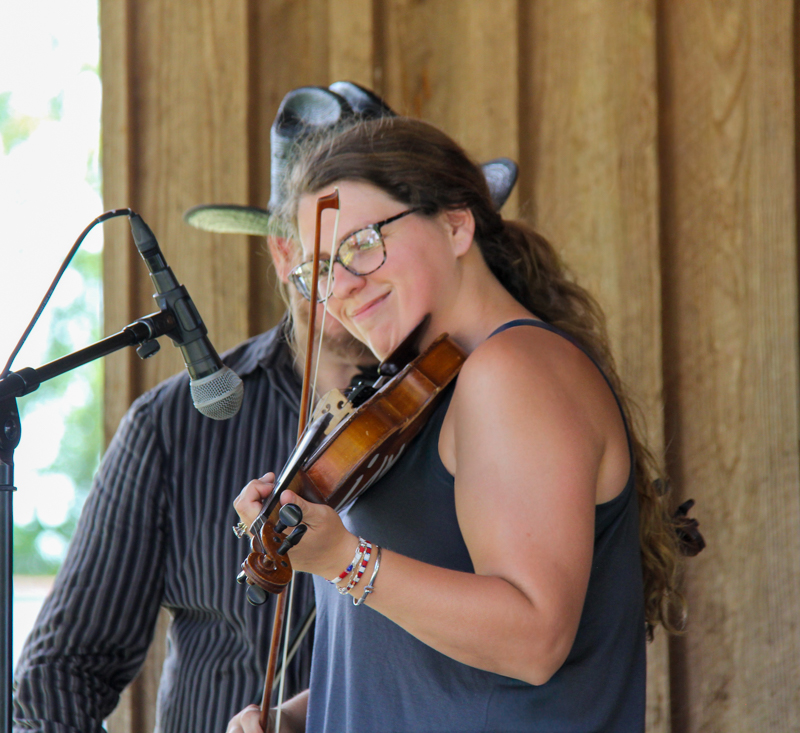 Mary Rachel Nalley Norris at the 2026 Willow Oak Bluegrass Festival - photo © Laura Ridge