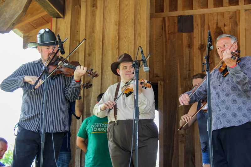 Fiddlers roll call with Country Grass at the 2026 Willow Oak Bluegrass Festival - photo © Laura Ridge