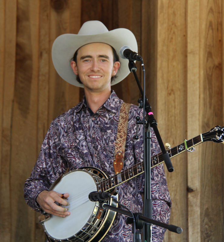 Garrett Newton with Country Grass at the 2026 Willow Oak Bluegrass Festival - photo © Laura Ridge