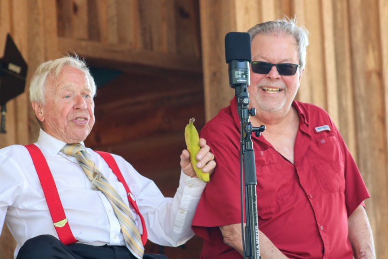 Little Roy Lewis and Buddy Michaels at the final Willow Oak festival in June 2026 - photo © Laura Ridge