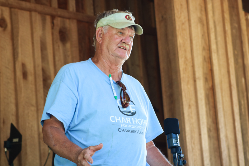 Promoter Mike Wilson at the final Willow Oak festival in June 2026 - photo © Laura Ridge