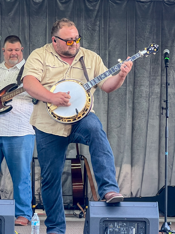 Jerry Cole and Eli Johnston with Authentic Unlimited at Gospel on the Farm 2026 - photo © Sandy Hatley