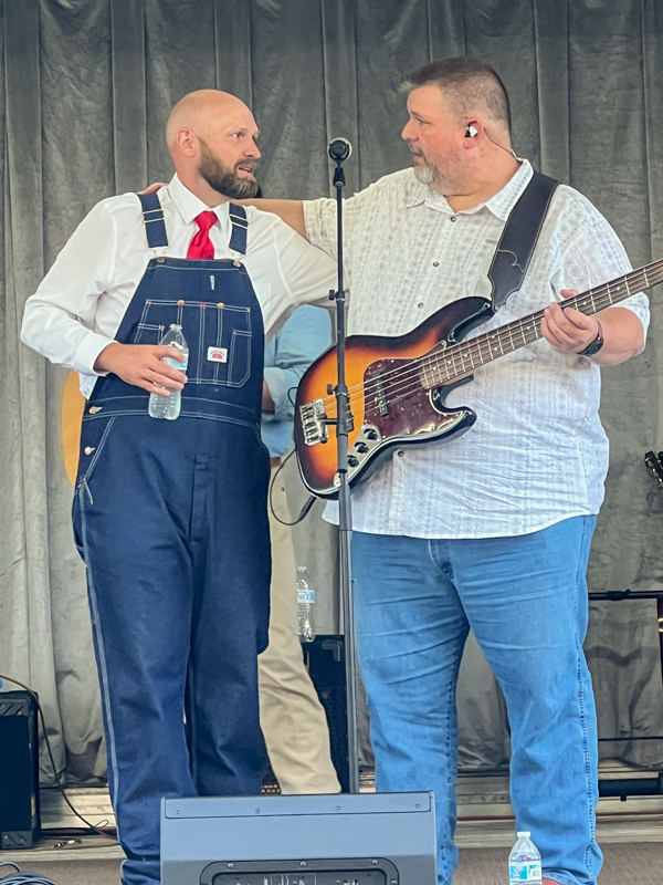 Michael Jenkins and Jerry Cole at Gospel on the Farm 2026 - photo © Sandy Hatley